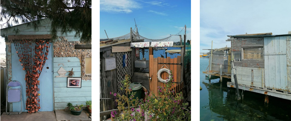 Les cabanes de pêcheurs la pointe courte de Sète